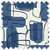 Meander, Navy - Made to Measure Curtains